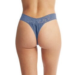 Organic Cotton High Rise Thong Lace Panties for Women - Comfortable & Breathable Underwear for Everyday Wear, Date Night & Special Occasions