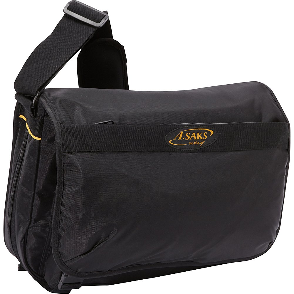 A.Saks Expandable Messenger Bag with Laptop Compartment - Durable Work & Travel Bag for Men & Women - Perfect for Office, School & Commuting