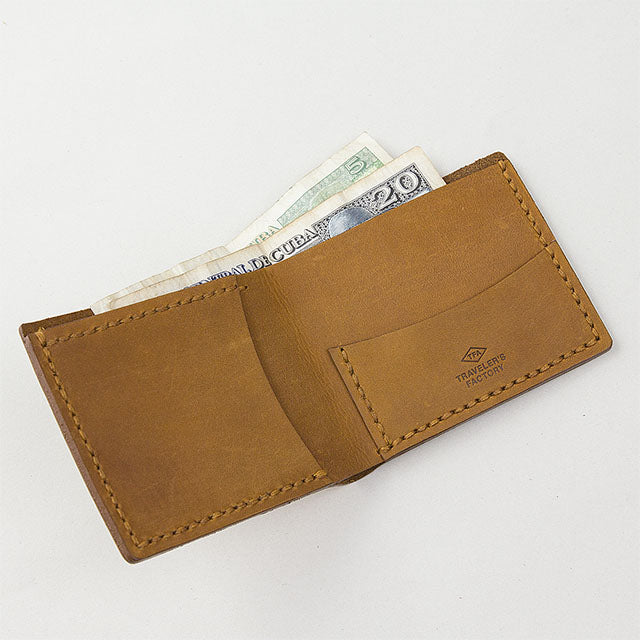 Premium TRAVELER'S COMPANY Leather Bifold Wallet in Camel - Slim RFID Blocking Travel Wallet for Men & Women - Perfect for Everyday Carry, Business Trips & Adventure Travel