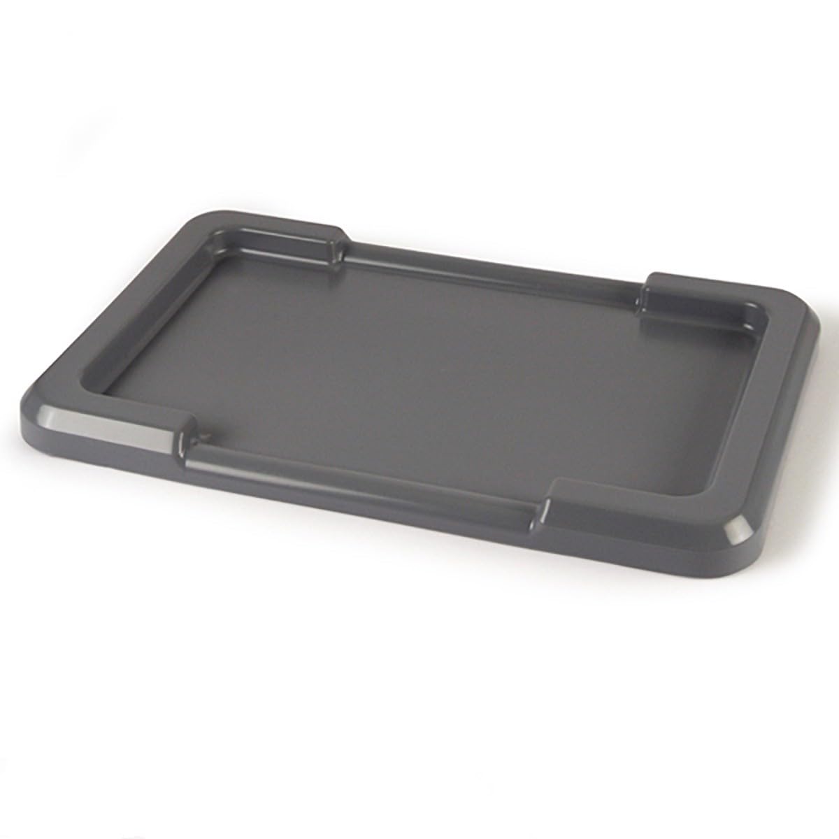 ULTRASOURCE Food-Grade Bus Totes & Meat Lugs Set (4 Containers with Matching Lids, Gray) - NSF Approved for Commercial Kitchens, Butcher Shops & Food Processing