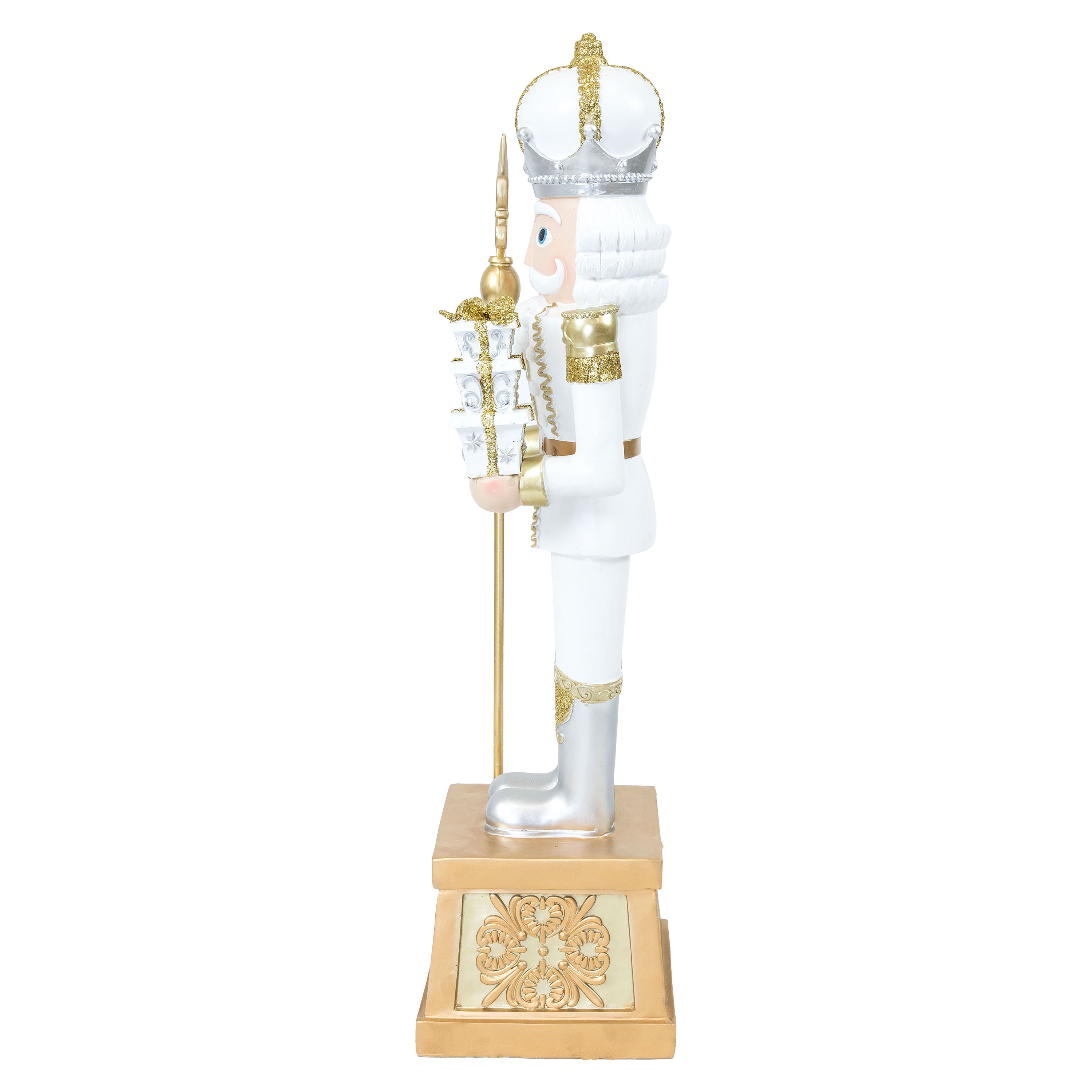Sunnydaze Pierre the Fleur de Lis Christmas Nutcracker Statue - 47