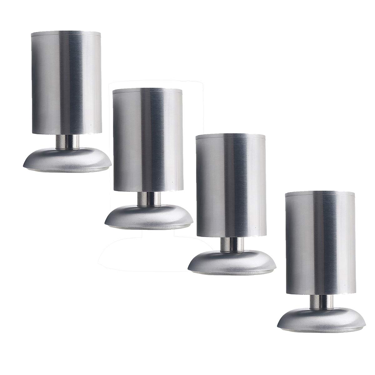 Adjustable Metal Furniture Legs - 4 Pack (10CM) with Screws for Kitchen Cabinets, Sofa, Worktop, Bar, TV & Desk Tables | Durable & Sturdy Support for Home & Office Use