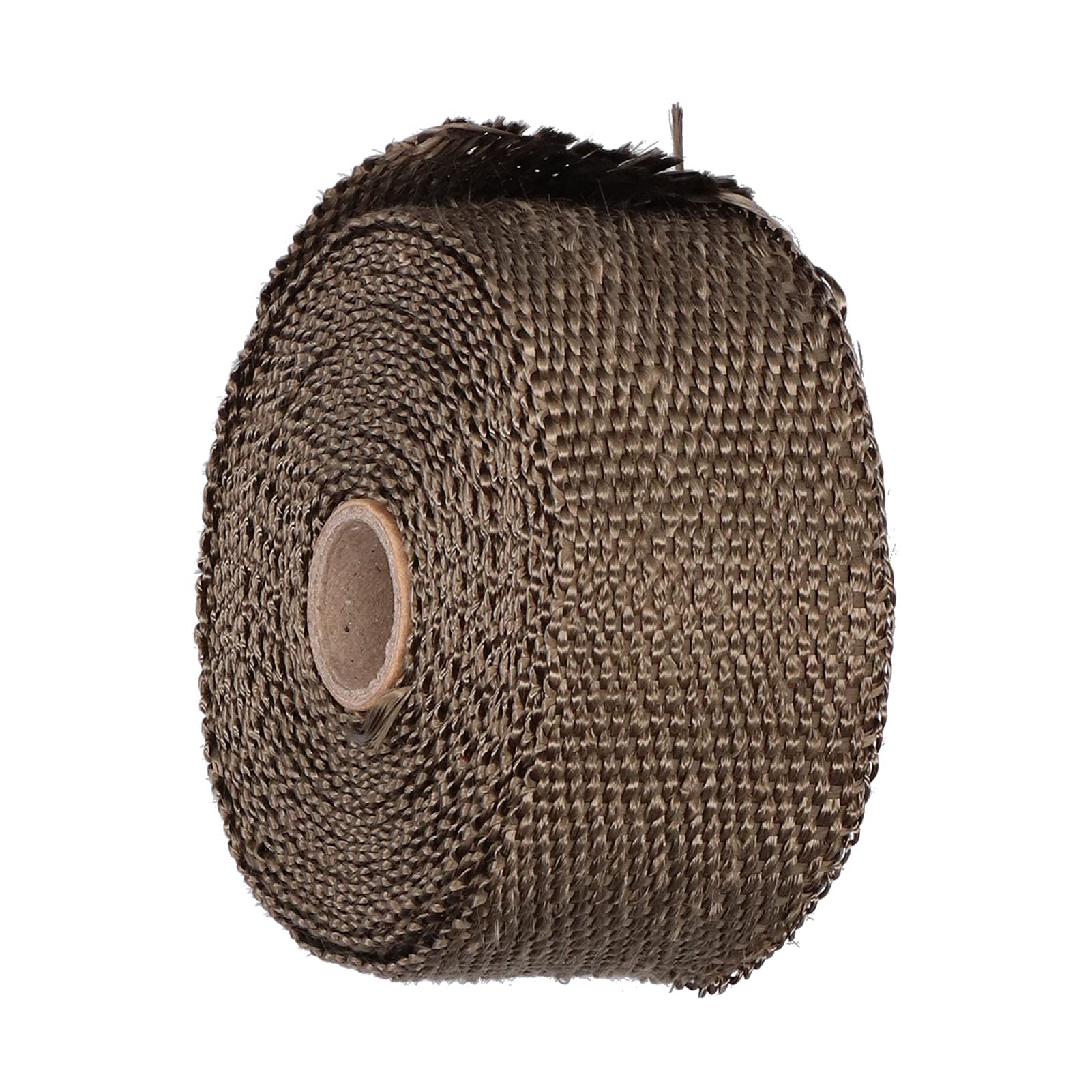 High-Temperature Exhaust Heat Wrap - 5m Heat Resistant Car Exhaust Pipe Sleeve with Alloy Steel Ties | Universal Automotive Accessory for Performance & Racing Cars (Brown) | Perfect for Engine Bay Heat Management & Exhaust System Protection
