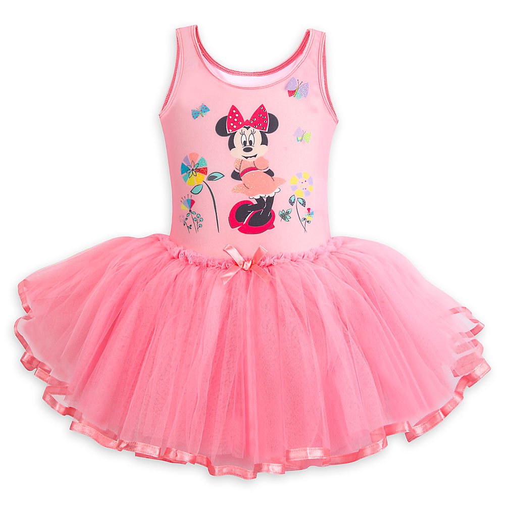 Disney Minnie Mouse Deluxe Leotard with Tutu for Girls - Cute Ballet Dance Costume for Toddler & Kids - Perfect for Dance Recitals, Birthday Parties & Dress Up Play