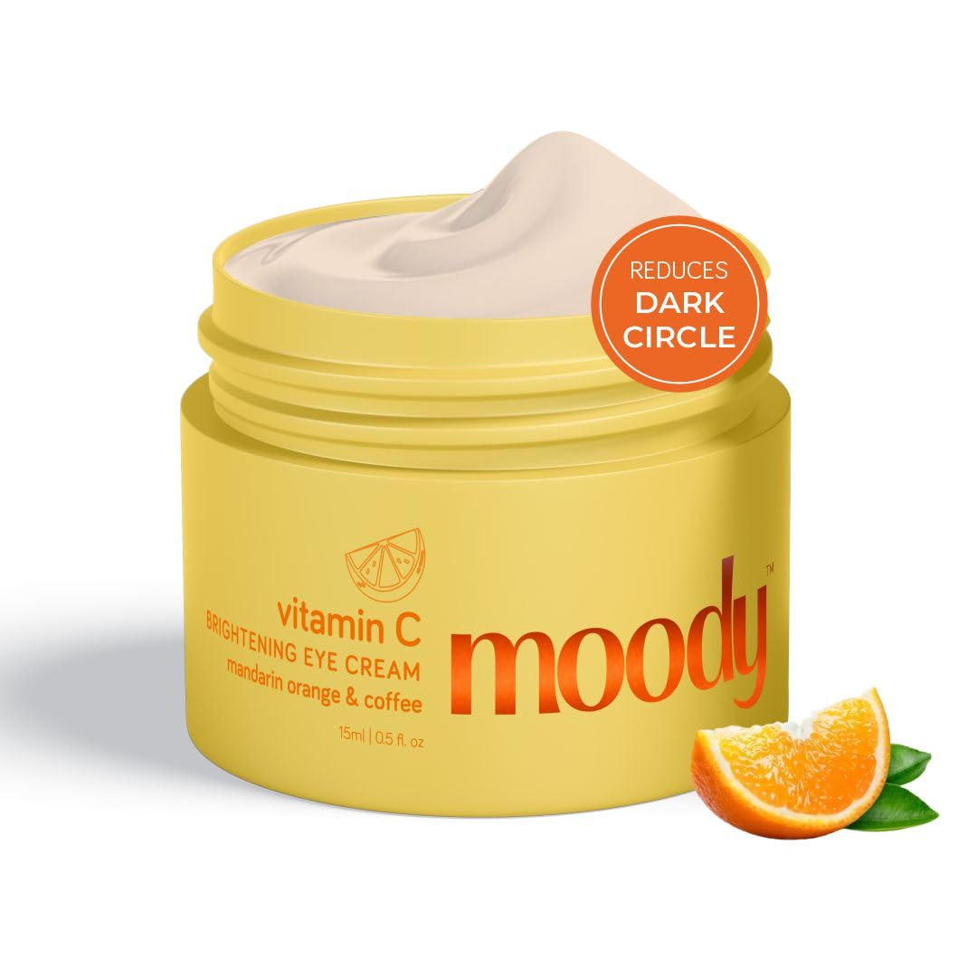 Vitamin C Brightening Under Eye Cream with Niacinamide & Caffeine - Reduces Dark Circles, Puffiness & Fine Lines | 94% Users Saw Results | Vegan & Cruelty-Free for Women & Men | Perfect for Morning & Night Skincare Routine