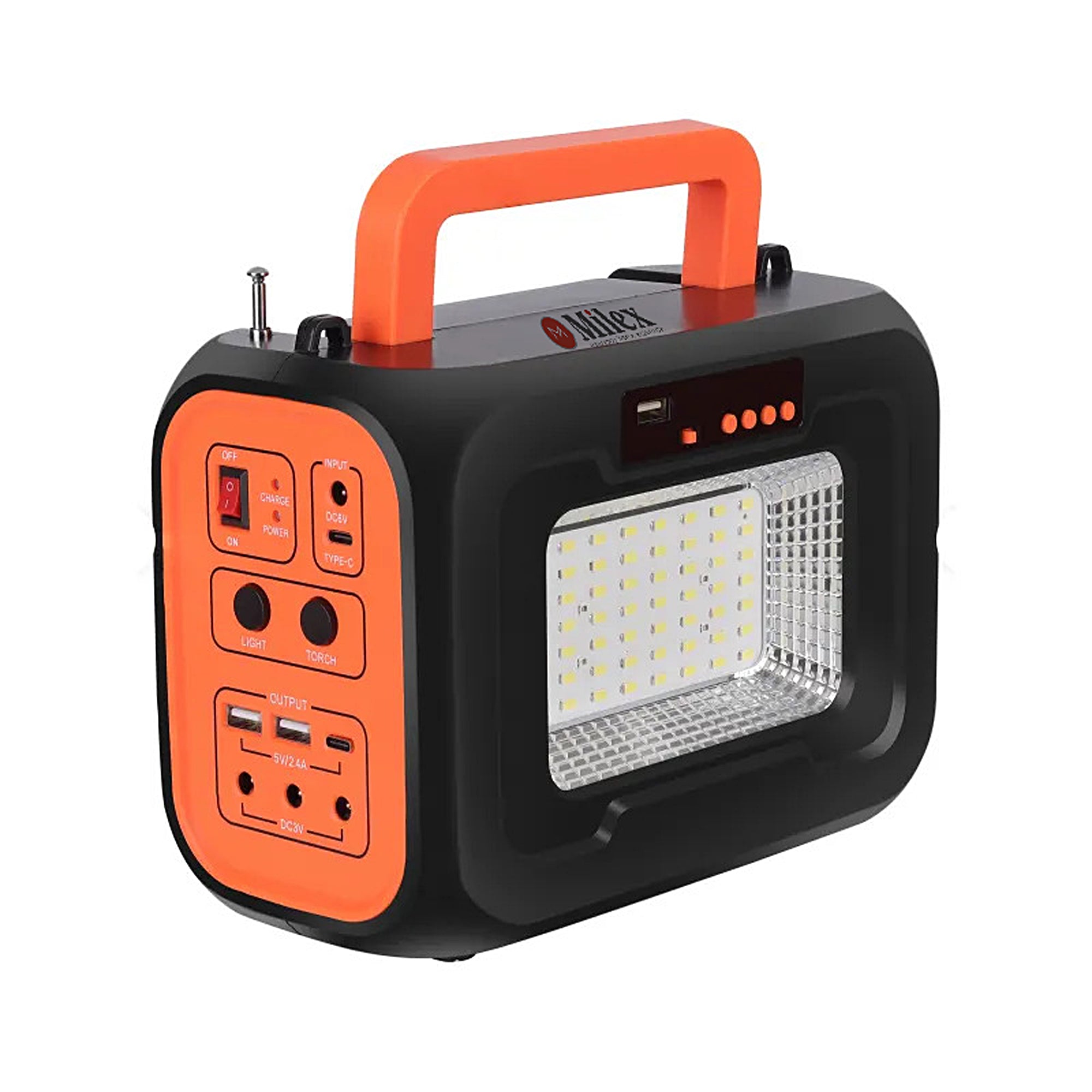 MILEX Insta Solar Generator - Portable Power Station for Camping, Emergencies & Off-Grid Living - 1000W Solar Powered Generator with AC Outlets & USB Ports