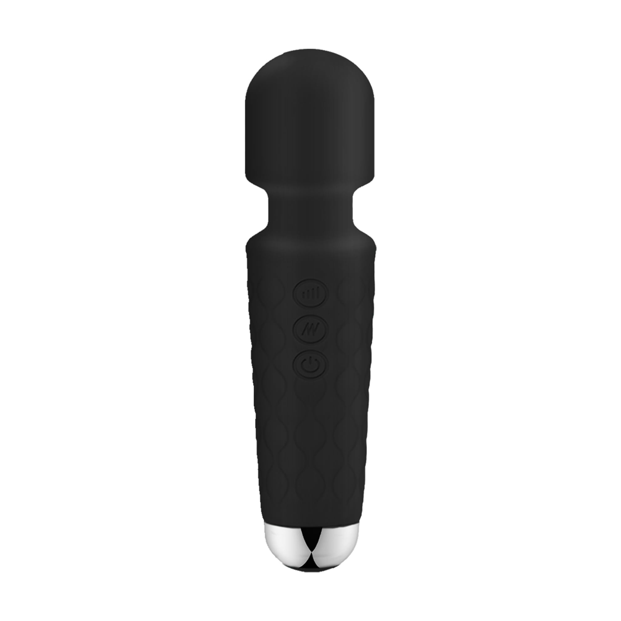Powerful Mini Wand Vibrator for Women - 20 Vibration Patterns & 8 Speeds, Clitoral Stimulator & G-Spot Massager, Portable Adult Sex Toy (Black) | Perfect for Solo Play, Couples & Sensual Massage