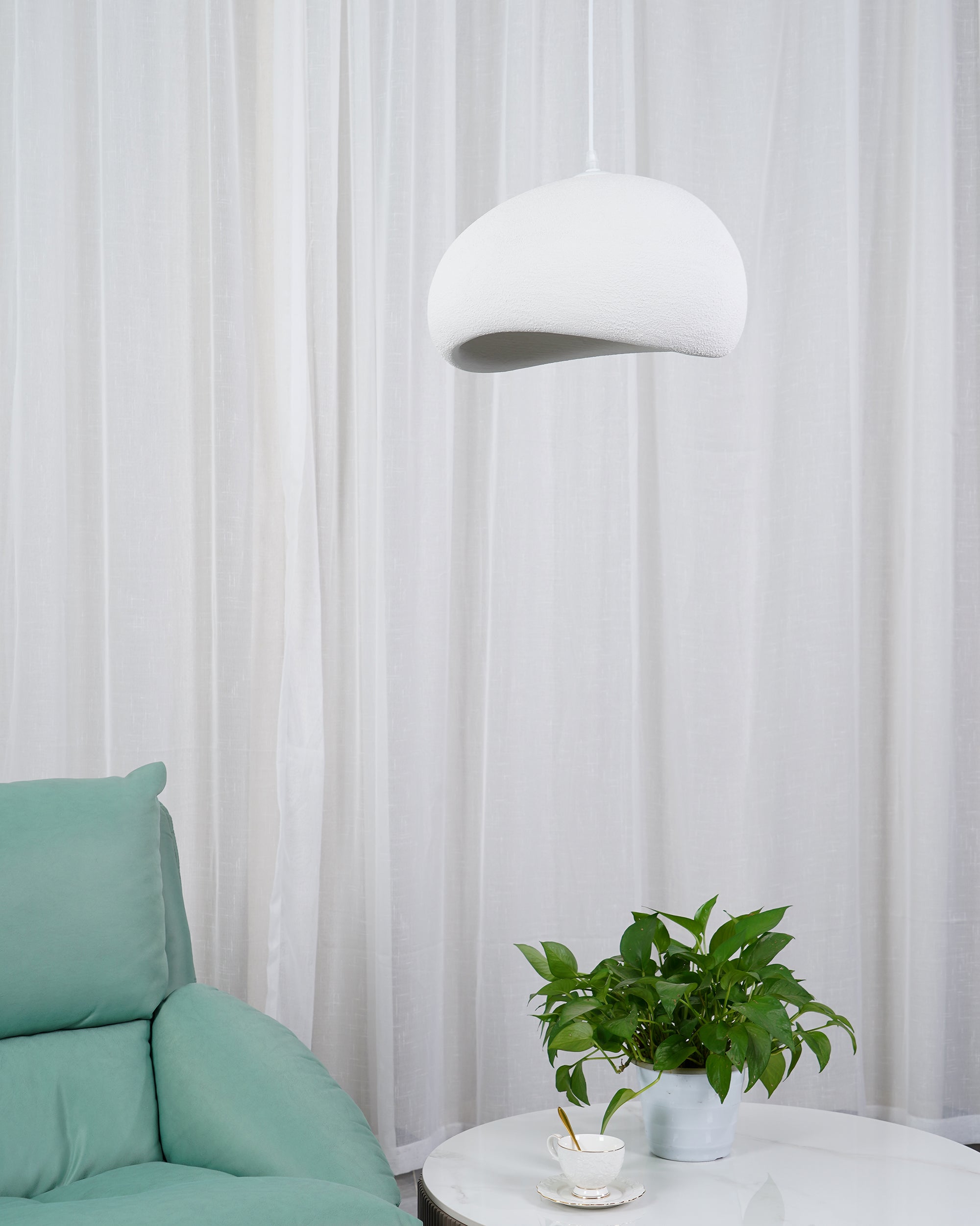 Cloud Pendant Light - Modern B-Shaped Hanging Lamp for Kitchen Island, Dining Room, or Bedroom Lighting
