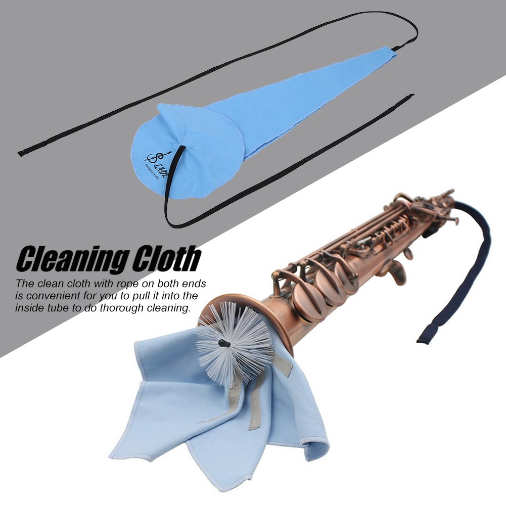 10-in-1 Saxophone Cleaning Kit with Cloth, Mouthpiece Brush & Mini Screwdriver Set - Professional Maintenance Tools for Saxophone, Clarinet, Trumpet - Perfect for Musicians, Band Practice & Instrument Care