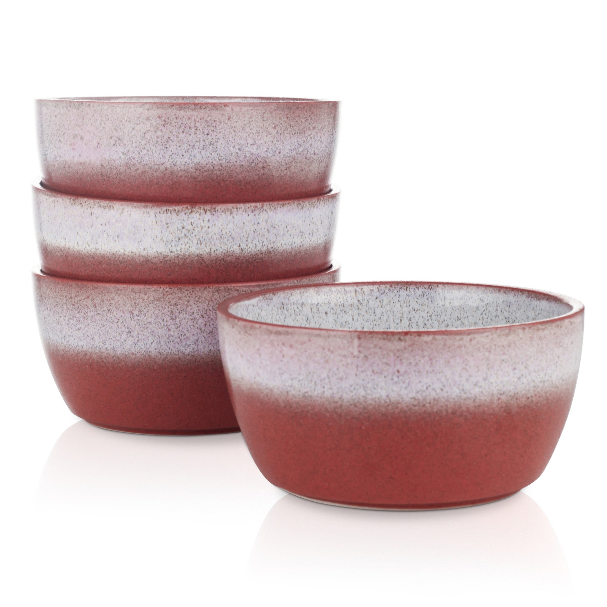 Vince Stoneware Bowl - Red Ceramic Serving Bowl for Soup, Salad, Pasta | Microwave & Dishwasher Safe | Perfect for Dining, Entertaining & Kitchen Decor