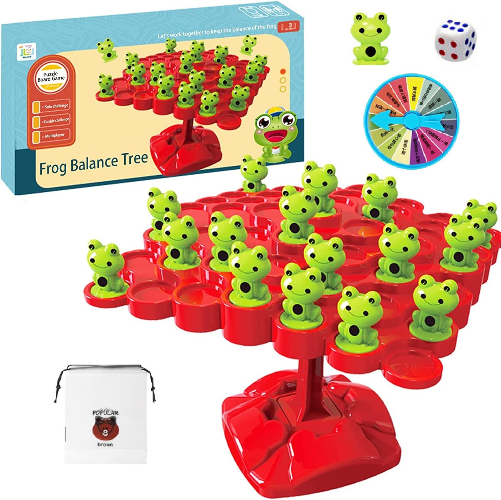 2022 New Balanced Tree Frog Counting Toys - Kids Educational Math Game for Thinking & Logic Training | Fun Frog Balance Board Game for Children's Learning & Gifts | Perfect for Classroom, Homeschool & Family Game Night