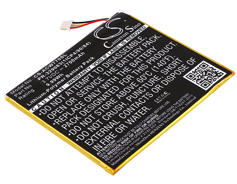 Original Acer Iconia One 7 B1-770 Tablet Replacement Battery - Genuine OEM Part - Long Lasting Power for Work, Study & Entertainment