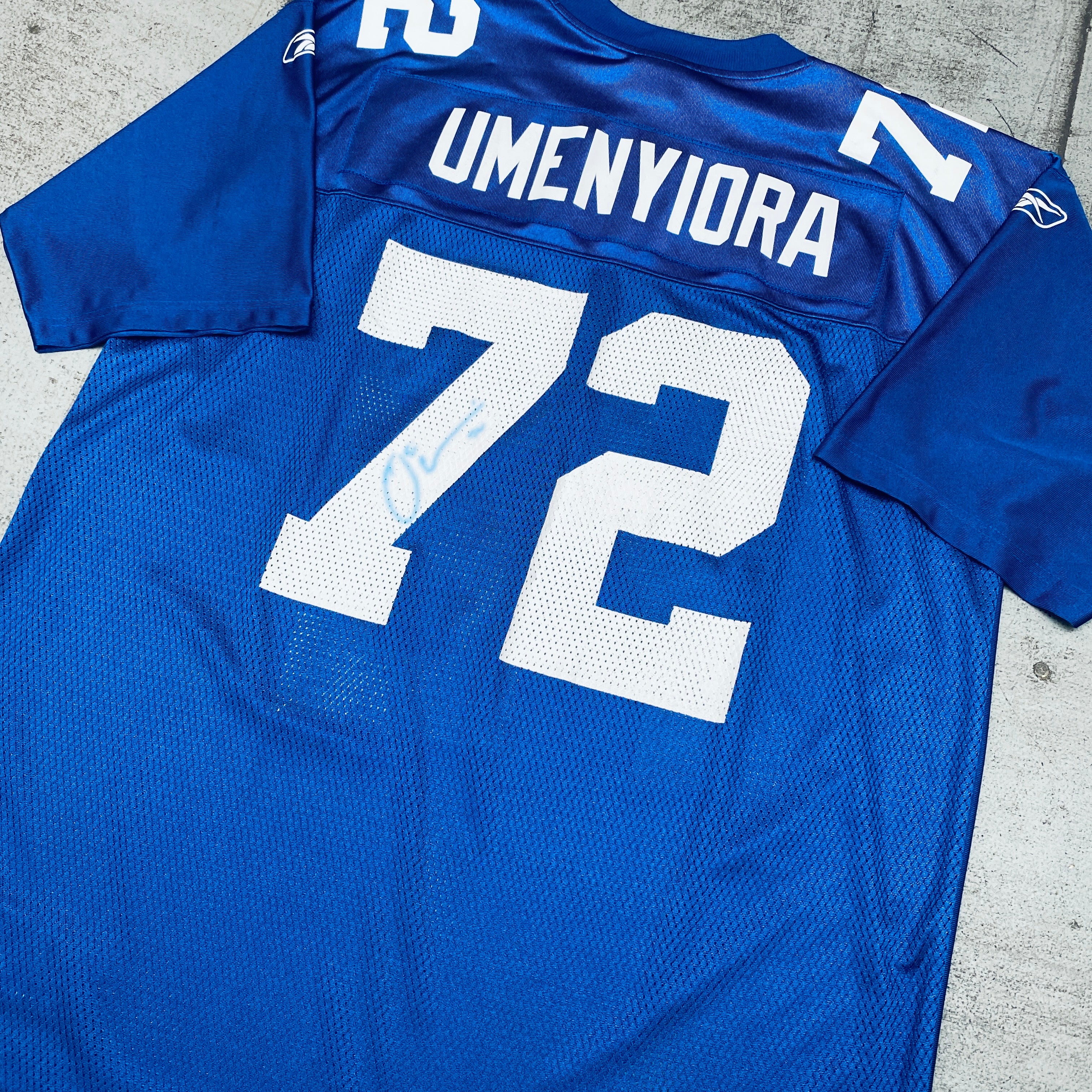 Authentic New York Giants Osi Umenyiora 2007/08 Signed Jersey (XL) - BNWT - Perfect for NFL Memorabilia Collectors & Giants Fans