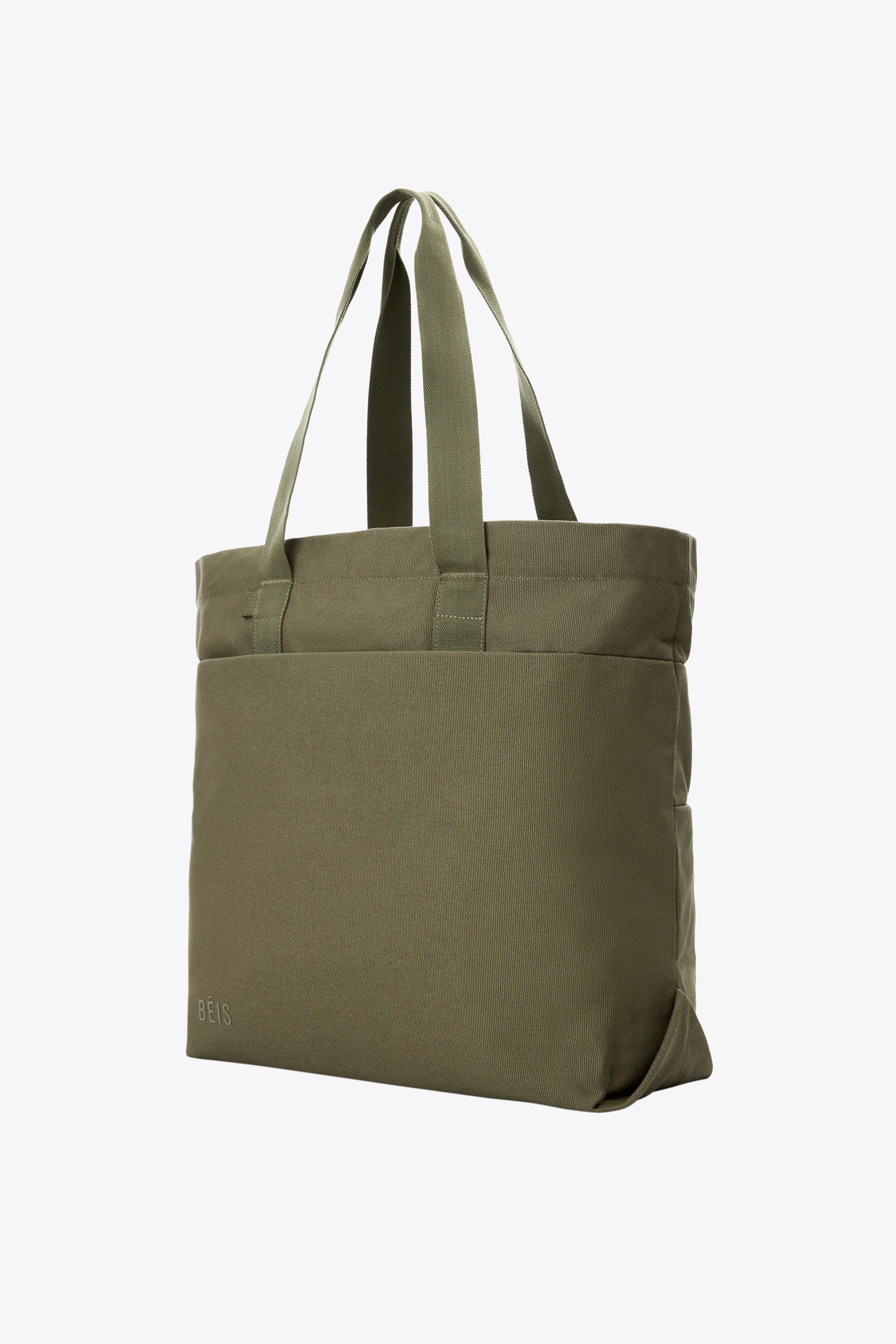 Durable Olive Utility Tote Bag - Waterproof & Spacious for Groceries, Beach Trips, and Everyday Use