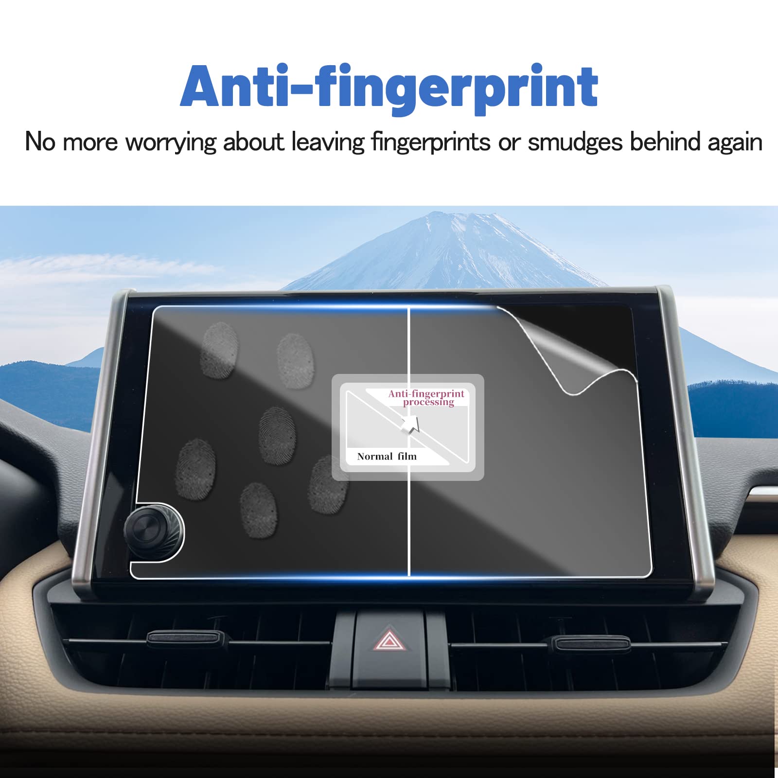 2023-2025 Toyota RAV4 8-inch HD Screen Protector | Compatible with RAV4 LE/XLE/XLE Premium/Adventure & Hybrid LE/SE/XLE/Woodland Edition | Anti-Scratch & Bubble-Free | Perfect for Navigation & Touchscreen Protection