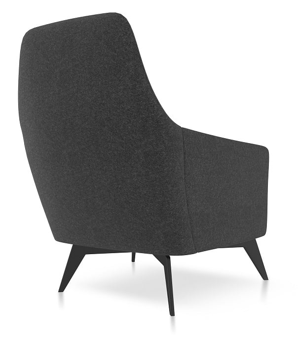 Friant Anza Lounge Fabric Chair FD356 - Modern Comfortable Upholstered Accent Chair for Living Room, Bedroom, or Office - Perfect for Relaxing, Reading, and Entertaining Guests