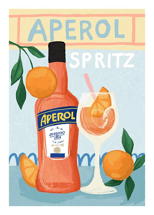 Aperol Spritz Italian Orange Cocktail - Premium Aperitif Drink for Parties, Summer Gatherings & Happy Hour - 700ml (3 Bottles Pack) - Perfect for Brunch, Poolside Relaxation & Italian-Themed Events