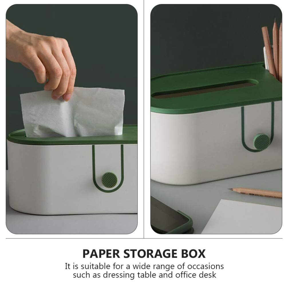 Premium Plastic Tissue Box Dispenser & Storage Container for Home, Office, and Car – Organize Facial Tissues, Napkins, and Clothes with Style | Perfect for Living Room, Bathroom, Kitchen, and Vehicle Use