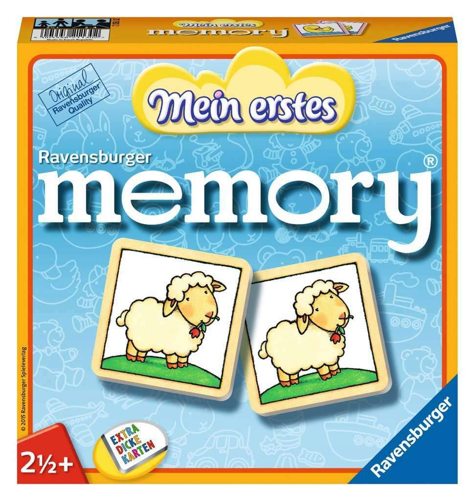 Ravensburger 21130 My First Memory Game - Fun Matching Card Game for Toddlers & Kids Ages 2+ | Educational Preschool Learning Toy for Memory Development | Perfect for Family Game Night & Early Childhood Education