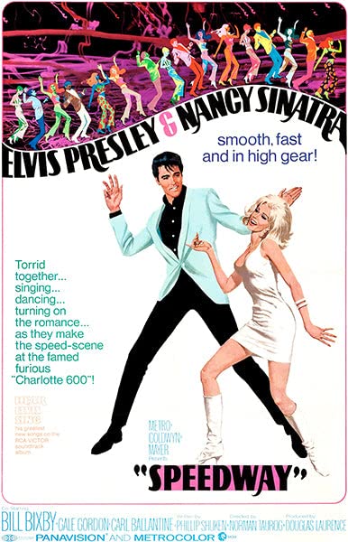 Elvis Presley Speedway 1968 Movie Poster Magnet - Vintage Film Memorabilia for Fans & Collectors - Perfect for Fridges, Lockers & Home Decor