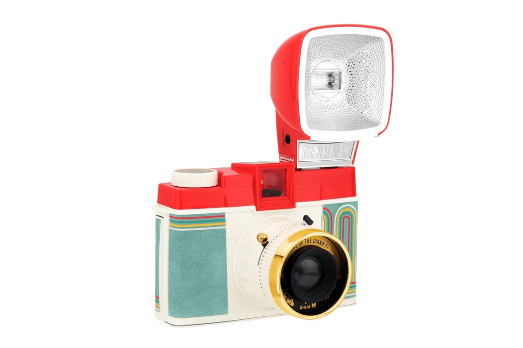 Diana F+ Medium Format Camera with Flash - Retro Film Camera for Creative Photography, Perfect for Travel, Street & Portrait Shots - Celebrating 10 Years of Diana Legacy