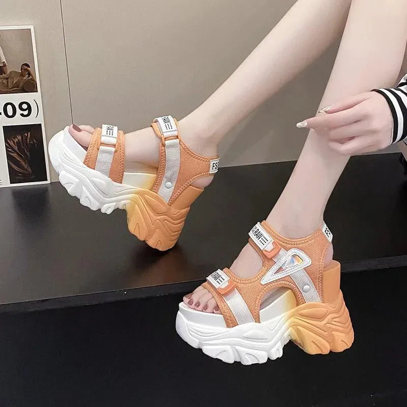 Thick Platform Wedge Sandals for Women - Comfortable High Heel Summer Shoes for Beach, Party & Casual Outfits