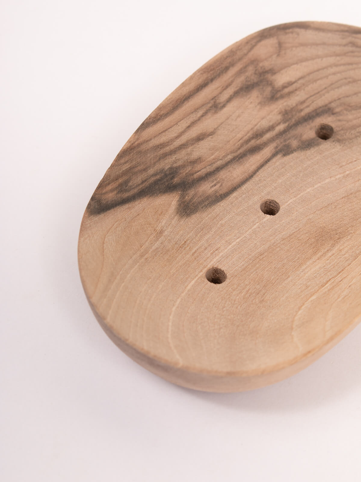 Natural Walnut Wood Soap Dish with 3 Holes - Handmade Bathroom Organizer for Bar Soap - Perfect for Showers, Sinks, and Spa Decor