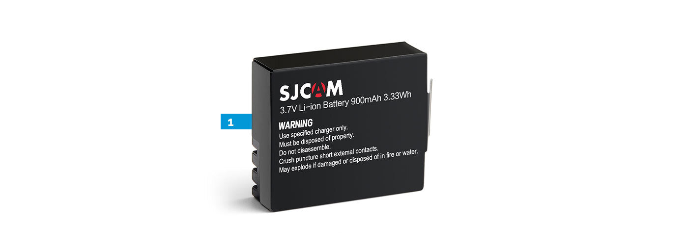 Rechargeable Battery for SJCAM SJ4000 SJ5000 M10 Action Camera - Long Lasting Power for Outdoor Adventures, Travel & Sports Recording