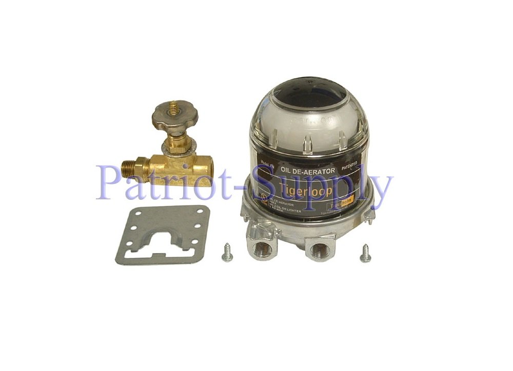 TIGERLOOP TN S220 Oil De-Aerator - High Efficiency Fuel Oil Air Eliminator for Boilers, Furnaces & Heating Systems