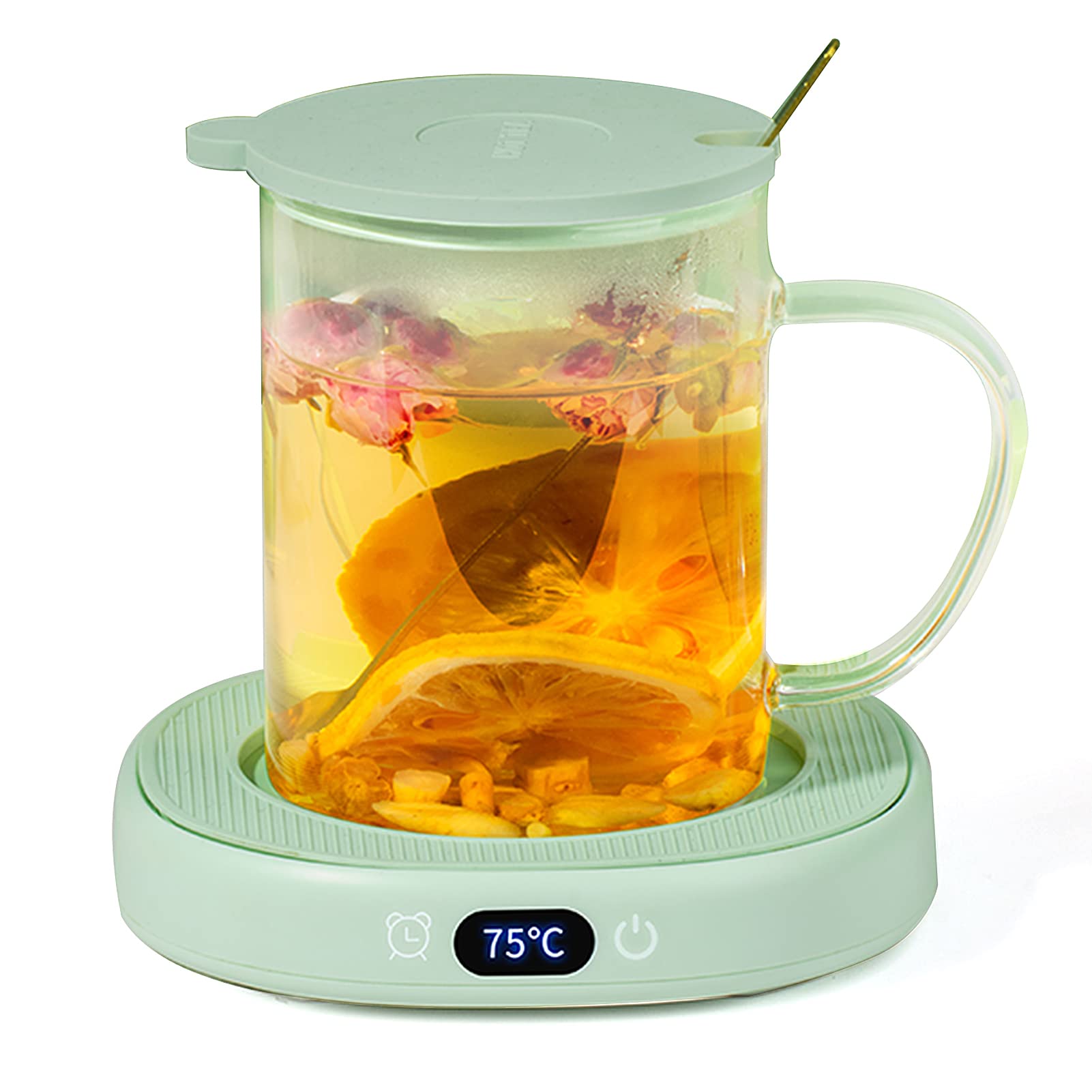 Coffee Mug Warmer for Desk - 3 Temperature Settings & Auto Shut Off - Cute Electric Cup Warmer for Coffee, Tea & Hot Drinks - Perfect for Office, Home & Dorm Use