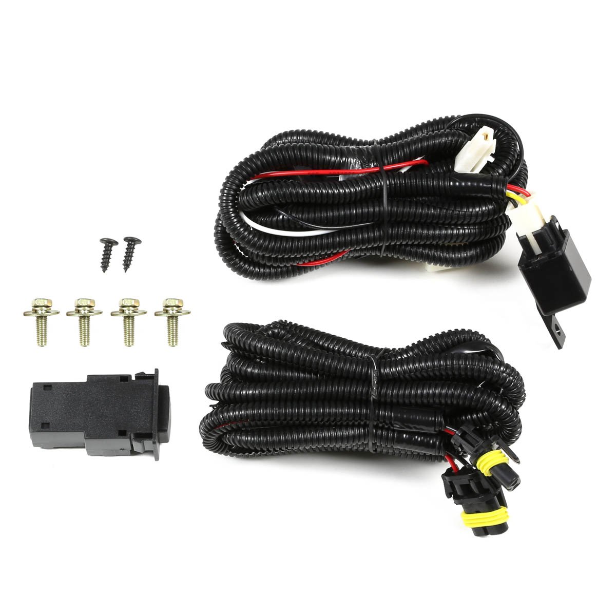 Auto Dynasty Compatible with Nissan Altima Fog Light Kit - Smoke Lens LED Lamps + Switch & Bulbs for 2019-2023 4-Door Sedan | Enhanced Night Driving Safety & Style Upgrade