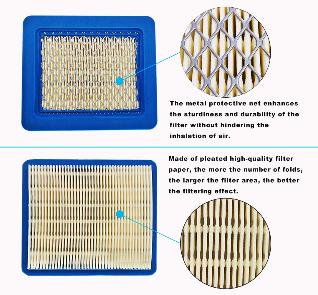 ZLKSKER 1PCS 491588S Lawn Mower Air Filter Replacement for Briggs & Stratton 491588 493537 493537S 399959 - Compatible with B&S Engines - Perfect for Lawn Maintenance & Small Engine Repair