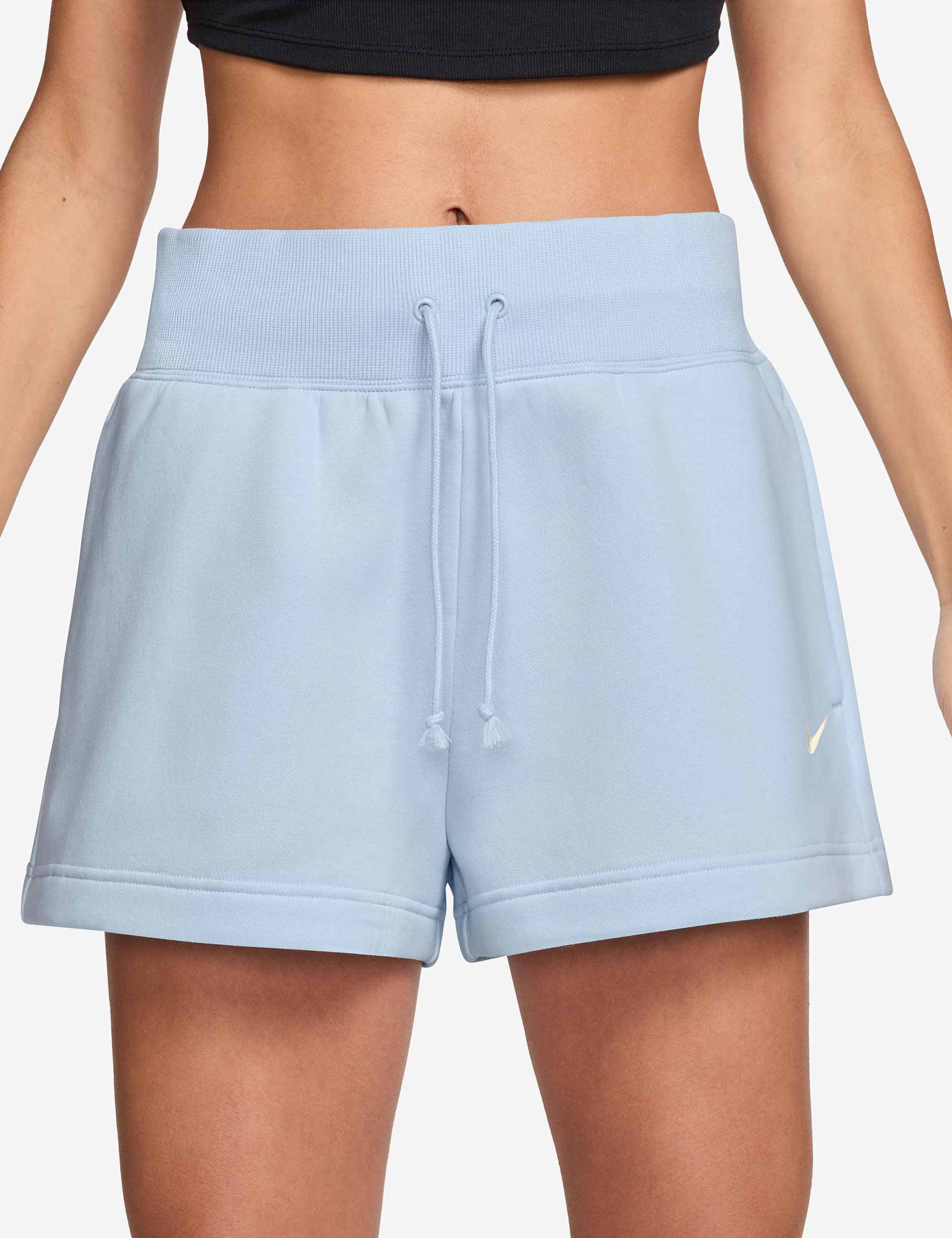 Phoenix Fleece Loose Sport Shorts for Women & Men - Breathable Athletic Shorts in Blue Tint/Sail | Perfect for Running, Gym Workouts & Casual Wear
