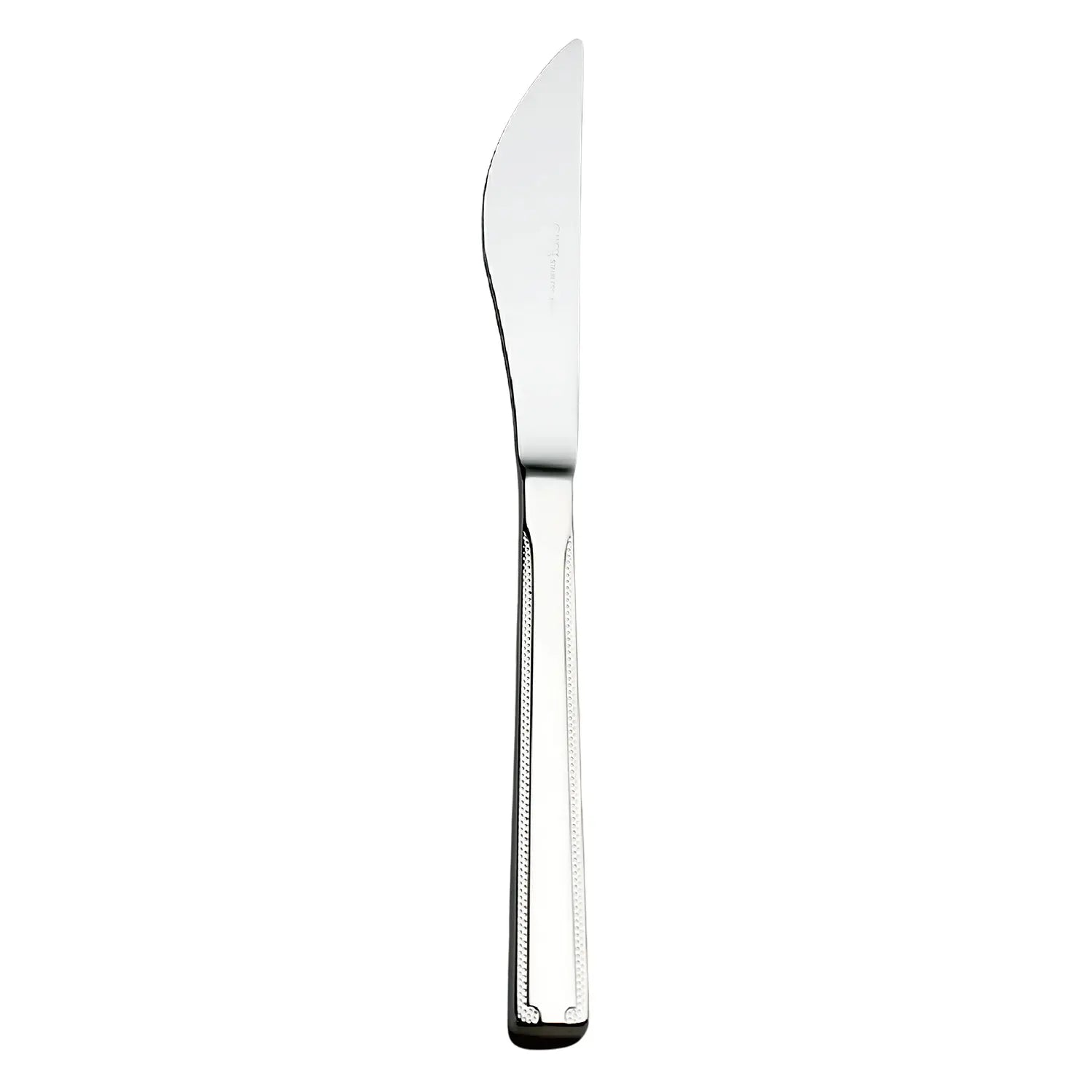 Luckywood Romance Stainless Steel Serrated Dessert Knife - Elegant Cake Cutting Knife for Wedding, Birthday & Special Occasions