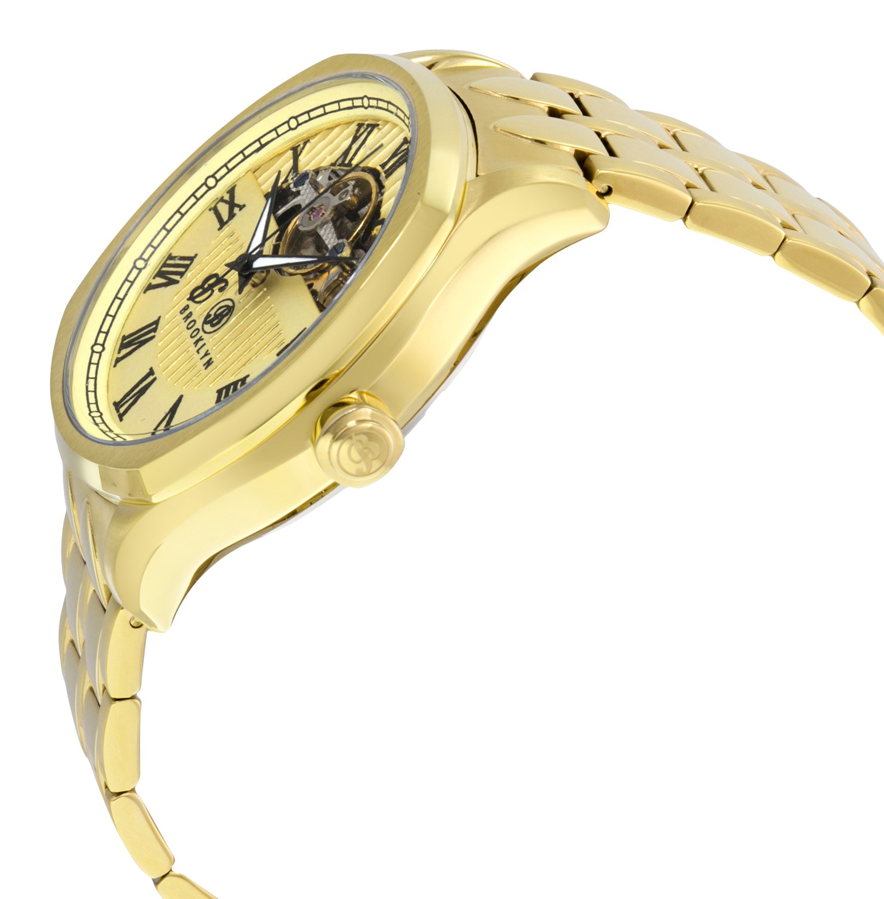 Brooklyn Dunham Skeleton Automatic Watch for Men - Ivory Dial - Luxury Mechanical Timepiece - Perfect for Business, Formal Events & Gift Giving