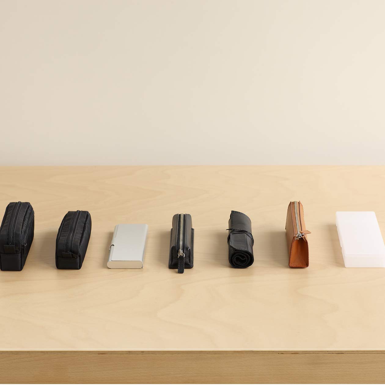 MUJI Aluminum Pen Case Box - Durable & Stylish Organizer for Pens, Pencils & Stationery - Perfect for School, Office & Travel
