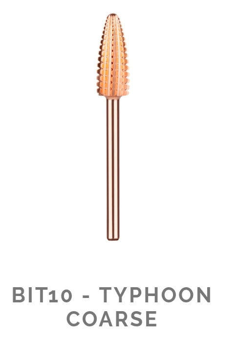 KIARASKY TYPHOON ROSE Coarse Nail Drill Bit - Professional Acrylic Nail Filing & Shaping for Salon & Home Manicure