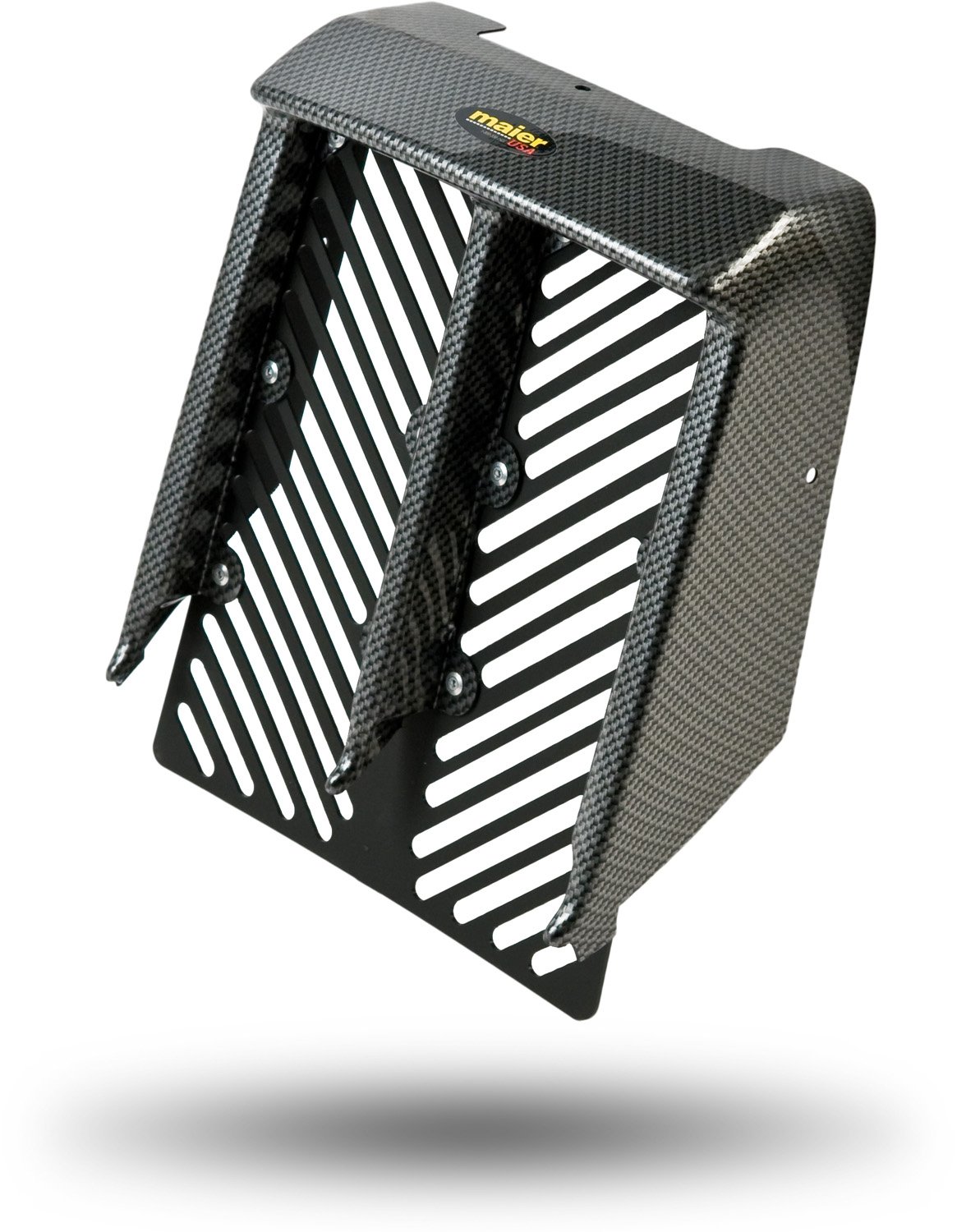 Maier USA 18959-30 Black Carbon Fiber Radiator Cover Replacement for Yamaha YFZ350 Banshee ATV - Durable Off-Road Protection for Trail & Dune Riding