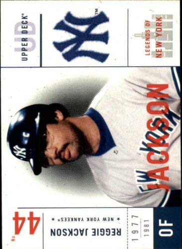 2001 Upper Deck Legends of NY #115 Reggie Jackson MLB Baseball Trading Card - Rare Collectible for Sports Memorabilia Fans & Card Collectors - Perfect for Display, Investment, or Gifting