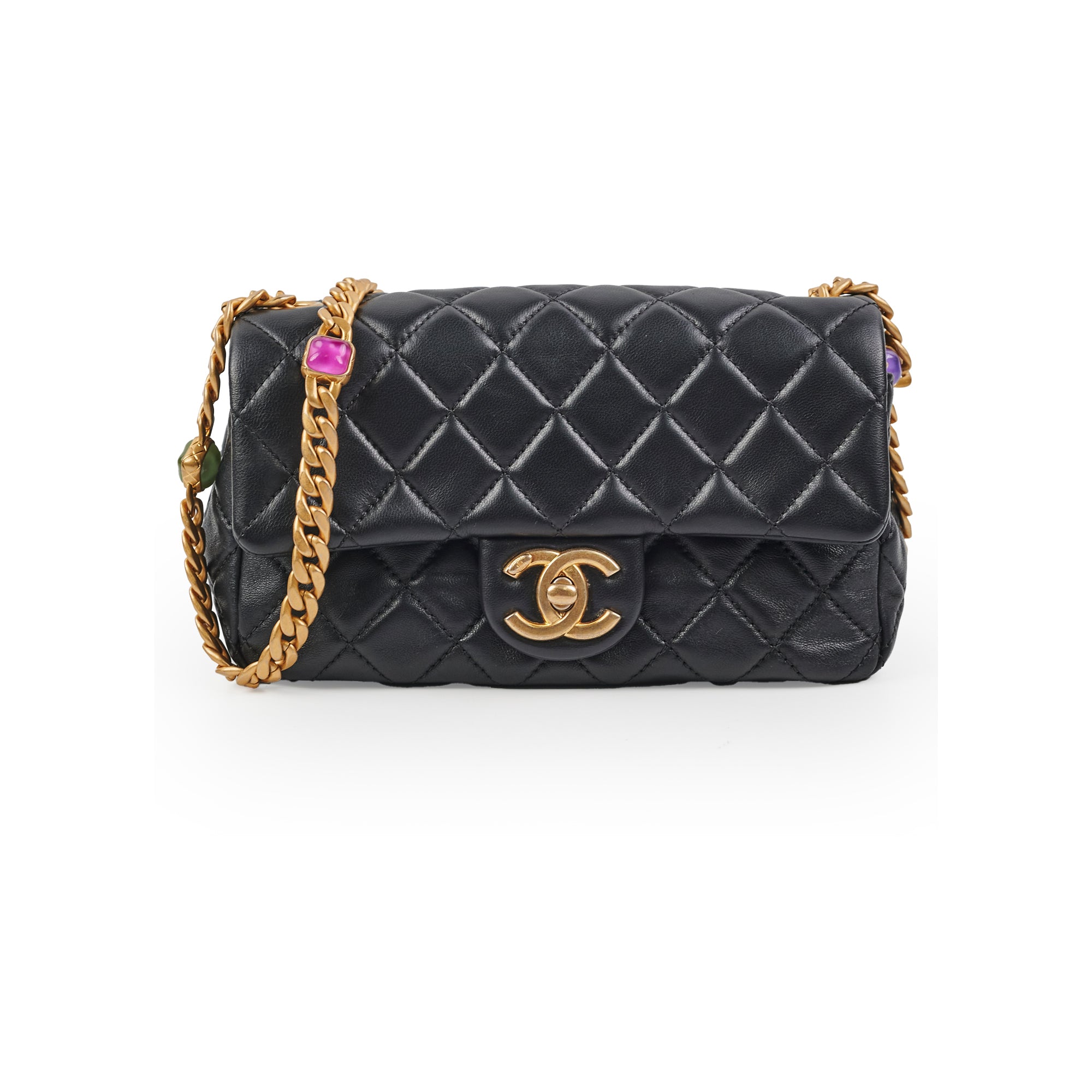 Chanel Mini Rectangular Seasonal Classic Flap Bag in Lambskin Leather - Perfect for Evening Events, Parties & Luxury Fashion Accessories