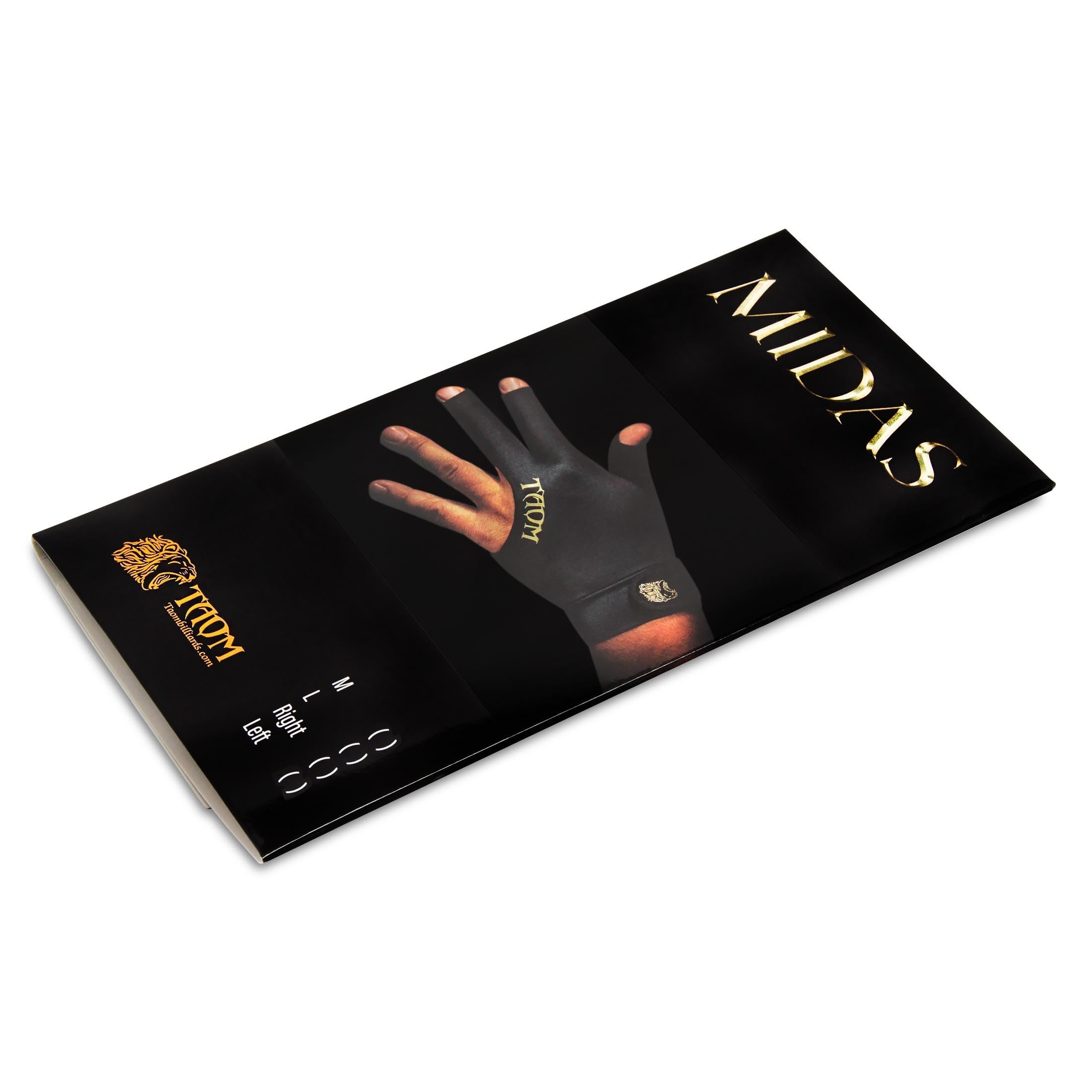 TAOM Midas Billiard Pool Cue Glove - Left & Right Hand Compatible - Perfect for Snooker, 8-Ball & 9-Ball Games