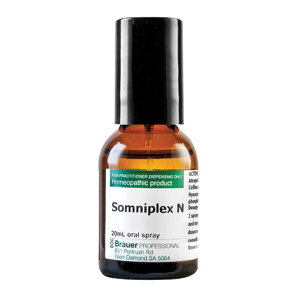 Brauer Professional Somniplex N Oral Spray for Sleep Support - Natural Sleep Aid Spray for Adults, Promotes Relaxation & Better Sleep - Use Before Bedtime for Restful Nights