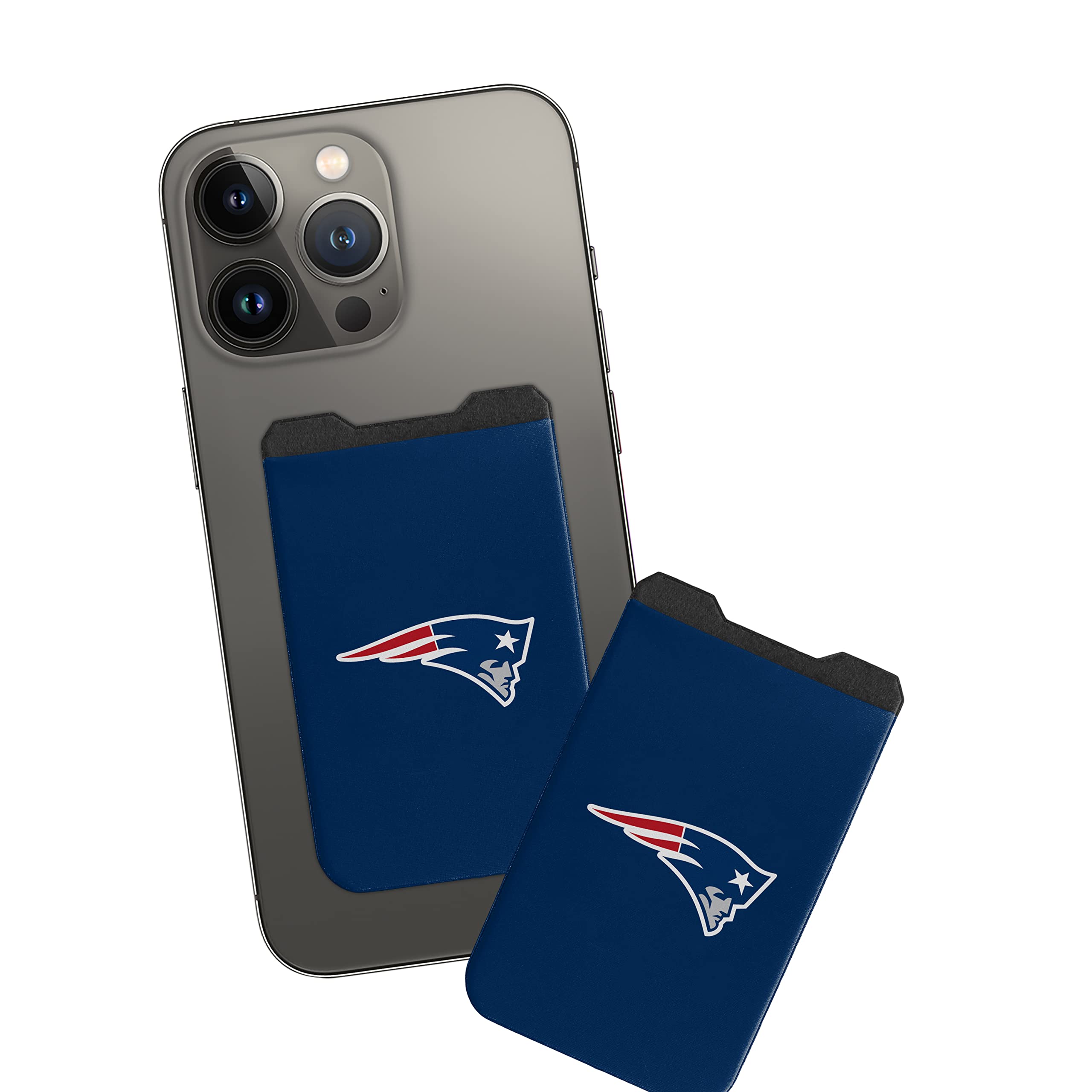 SOAR NFL Elastic Phone Wallet 2 Pack - Stretchy Credit Card Holder for iPhone & Android - Perfect for Game Day, Travel & Everyday Use
