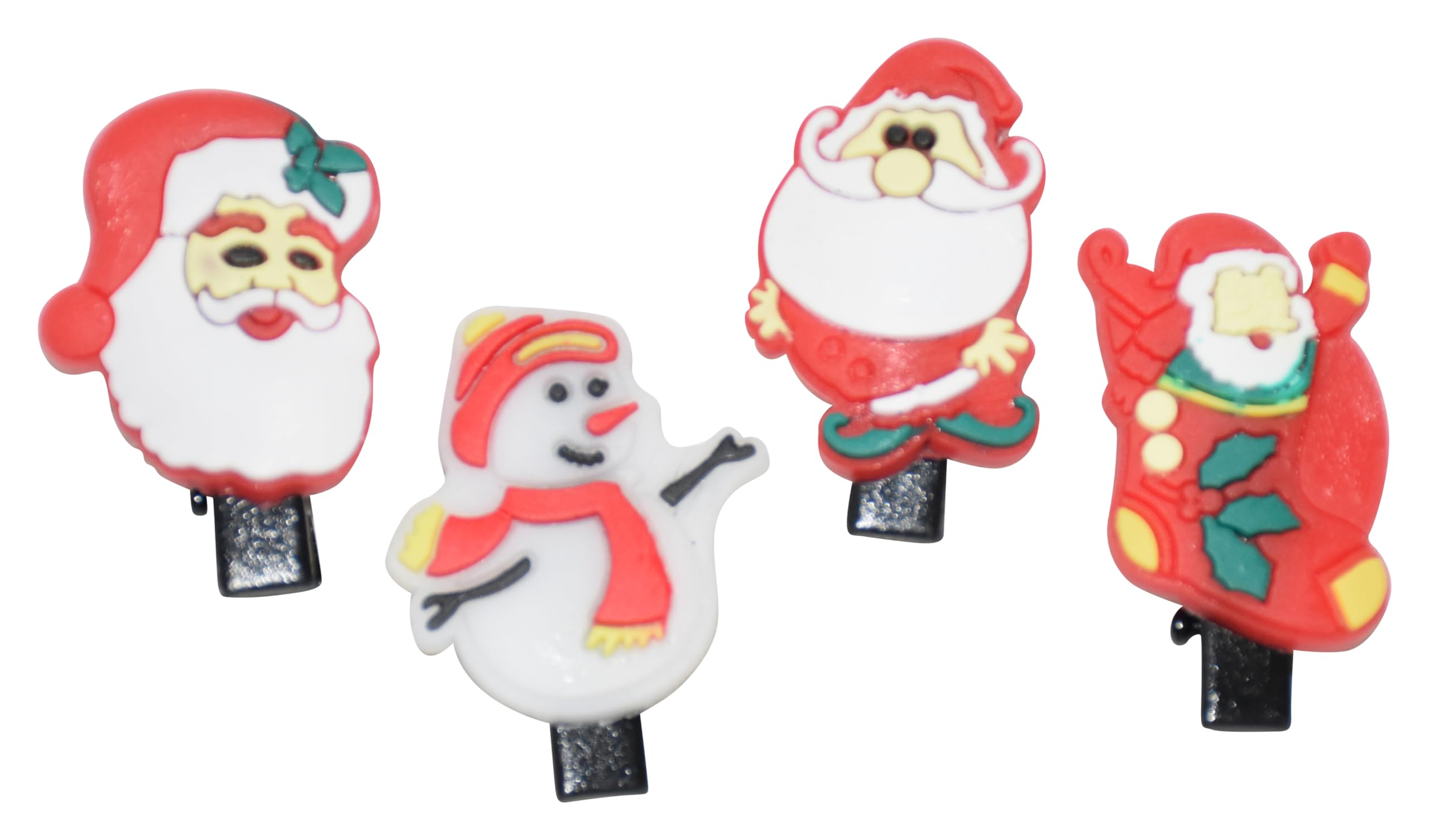 10-Piece Christmas Hair Clips Set - Cute Holiday Hair Barrettes for Girls | Best Christmas Gift for Kids | Party Hair Accessories for Xmas & Winter Celebrations