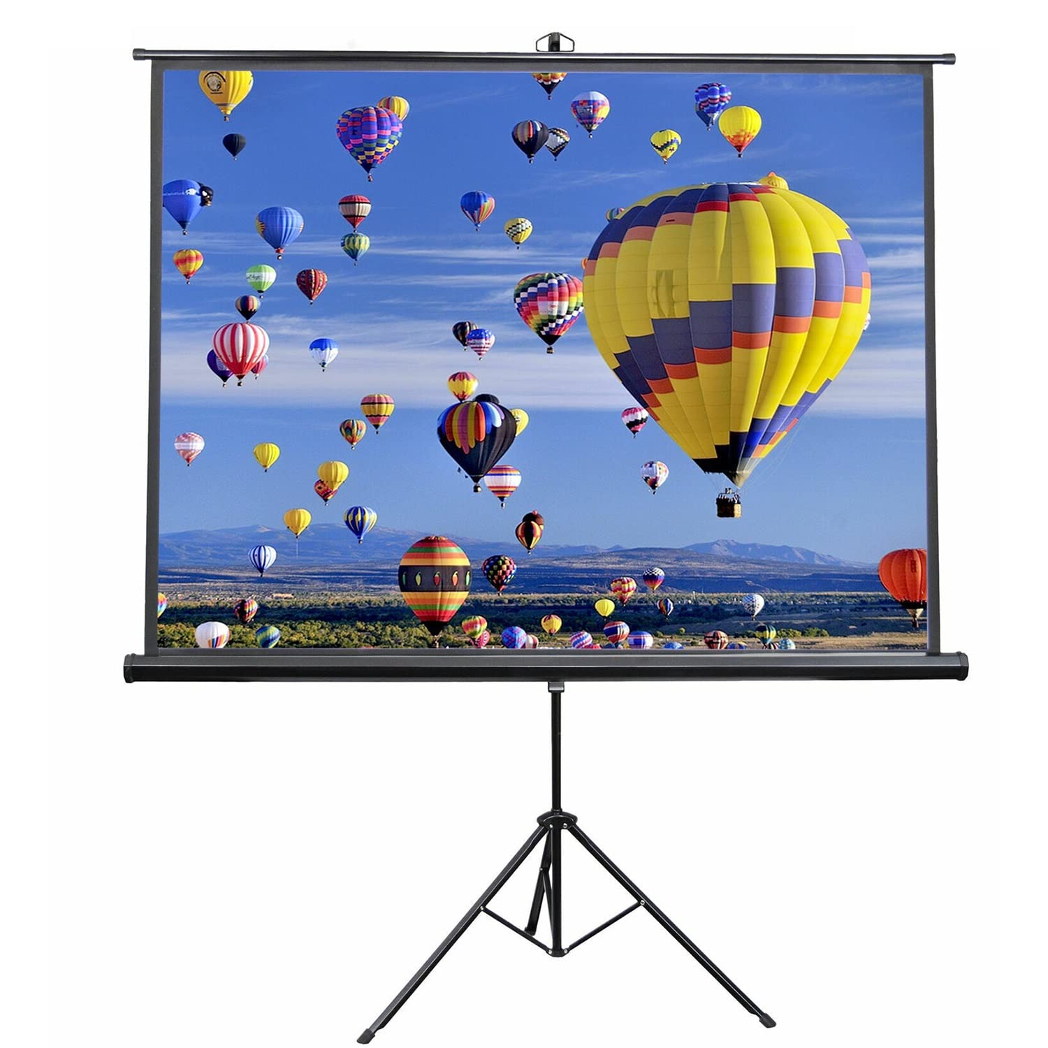 5 Core 84 Inch Portable Projector Screen with Stand - Indoor/Outdoor Movie Screen for Home Theater, Office, Classroom & Parties - 8K 3D Ultra HD (4:3/16:9) Projection Screen with Tripod - Perfect for Movie Nights, Presentations, and Outdoor Entertainment