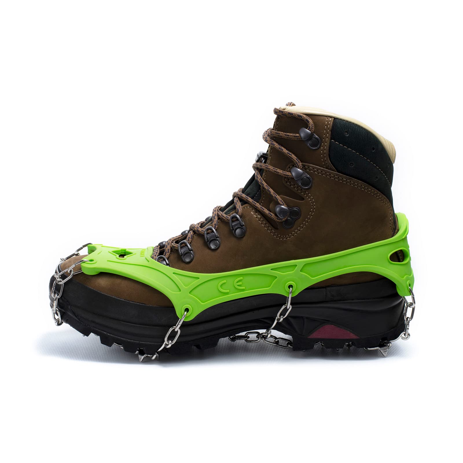 FreeSteps6 Crampon - Anti-Slip Ice Cleats for Hiking, Running & Winter Walking - All-Purpose Traction System for Snow & Ice - Perfect for Outdoor Adventures, Trail Running & Slippery Conditions