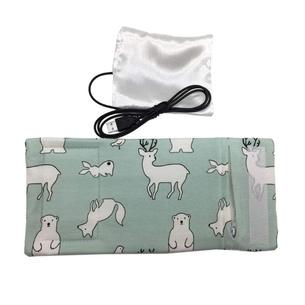 USB-Powered Baby Bottle Warmer & Travel Insulated Bag - Portable Milk & Water Heater for Strollers, On-the-Go Feeding - Perfect for Travel, Daycare & Outdoor Use (One Size)