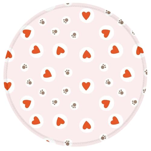 Cute Animal Paw and Love Heart