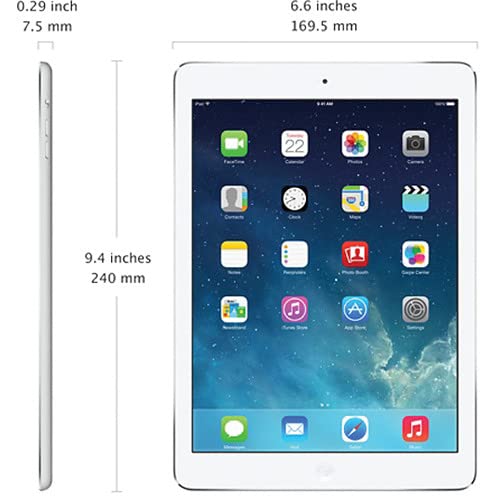 Refurbished Apple iPad Air 16GB Wi-Fi Tablet - Silver (Model A1474) | Perfect for Work, Study & Entertainment