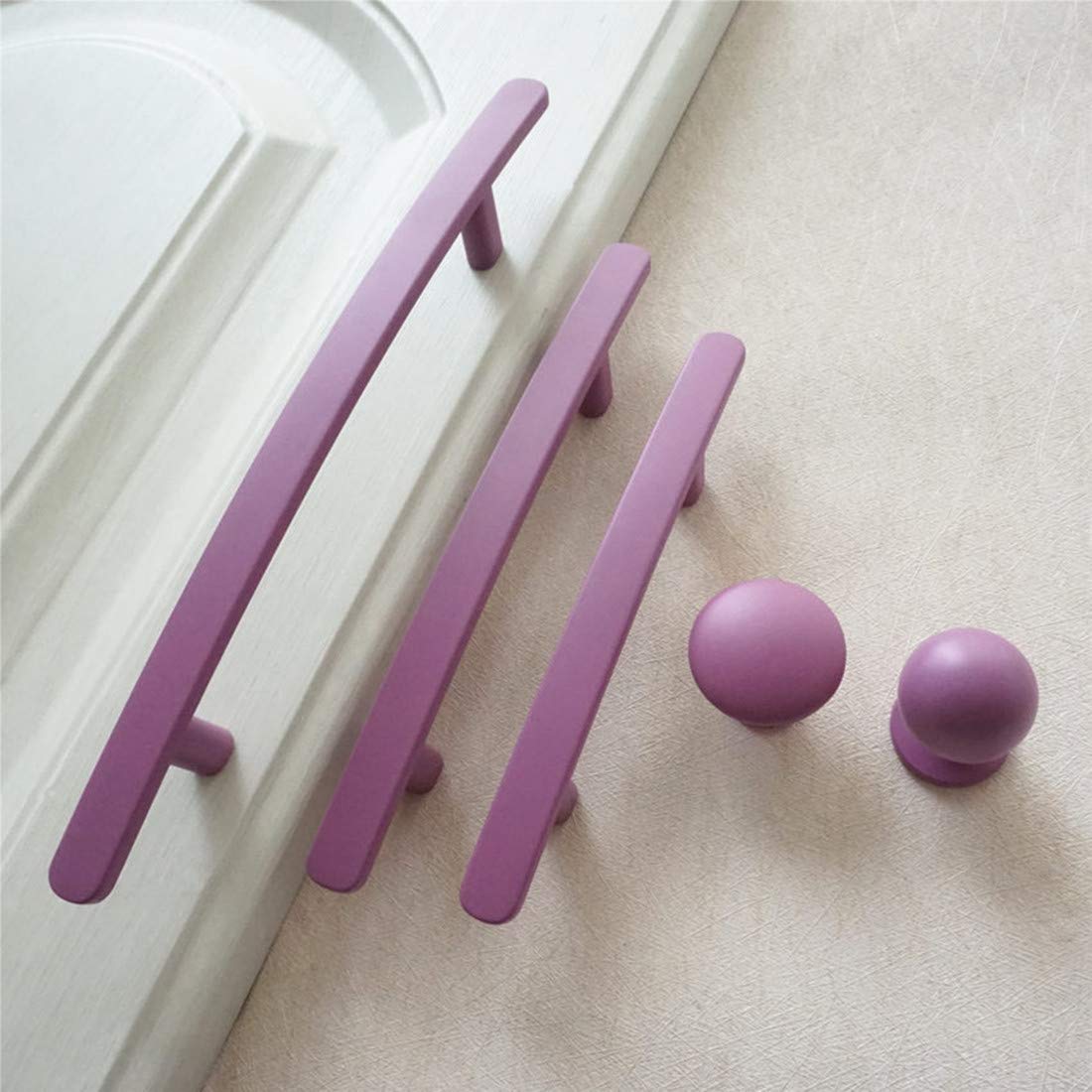 Purple Knob Drawer Pulls 3